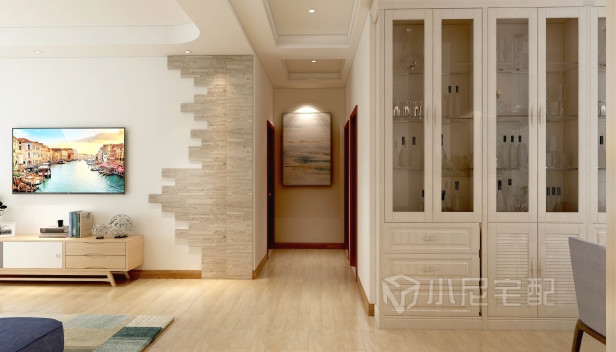 128㎡/三室兩廳兩衛(wèi)/簡約