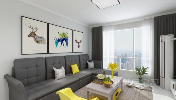 88㎡/兩室一廳一衛/簡約