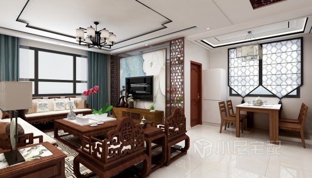 120㎡/三室兩廳兩衛/中式