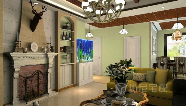 120㎡/三室兩廳一衛(wèi)/田園