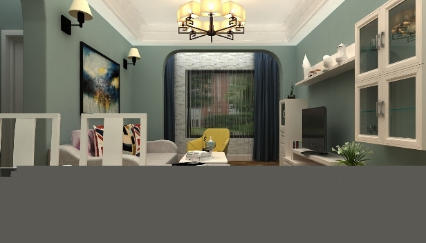 90㎡/兩室一廳一衛/美式