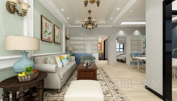 105㎡/兩室兩廳一衛/美式