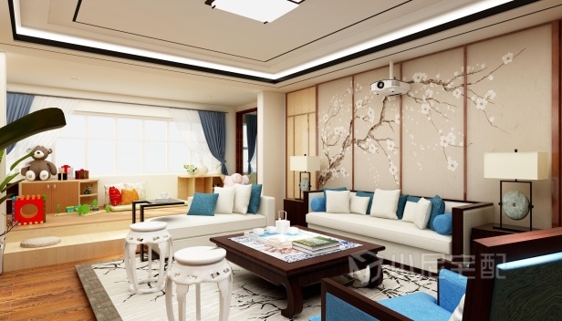 120㎡/三室兩廳兩衛/中式