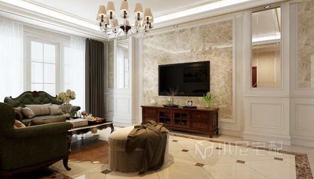 105.76㎡/三室兩廳兩衛/美式