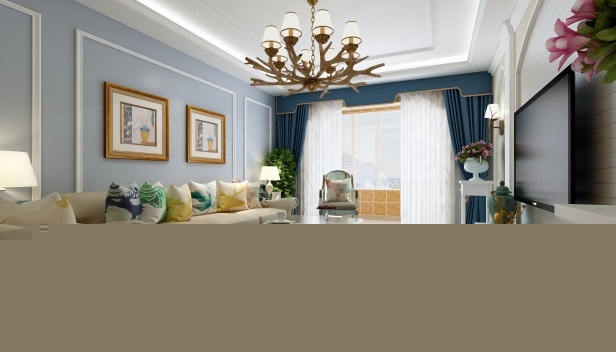 95㎡/兩室兩廳一衛/美式