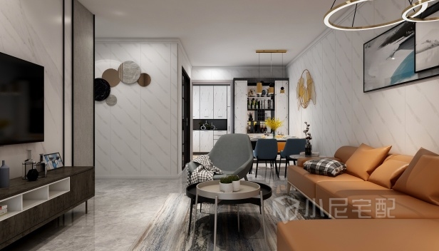 120㎡/三室兩廳兩衛(wèi)/現(xiàn)代