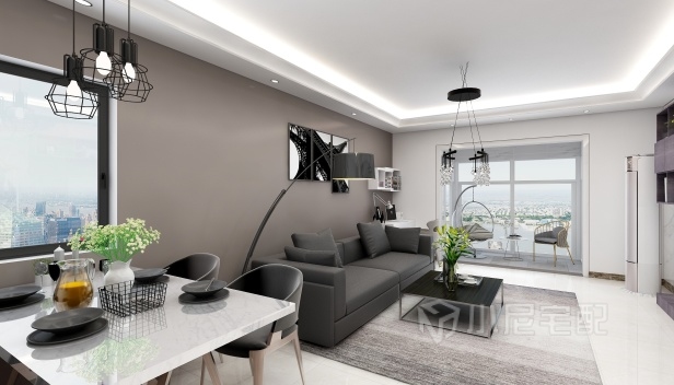 90㎡/兩室一廳一衛/混搭