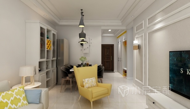 85㎡/兩室一廳一衛/混搭