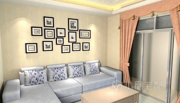 90㎡/兩室兩廳一衛/混搭