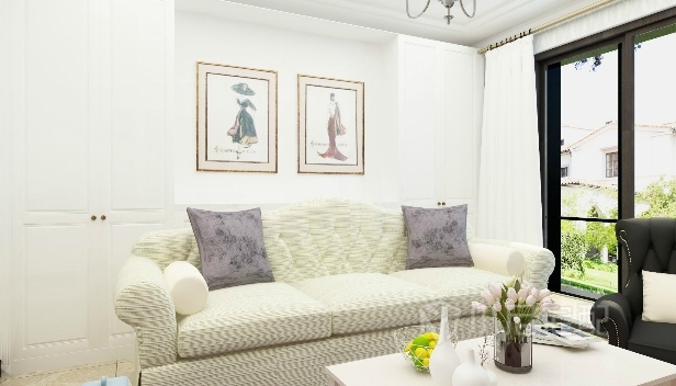 100㎡/兩室一廳一衛/歐式