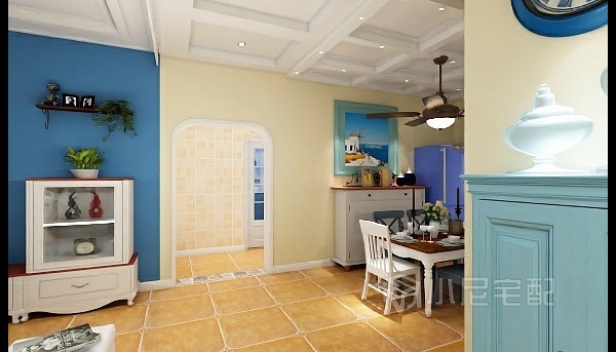 120㎡/三室兩廳一衛/地中海